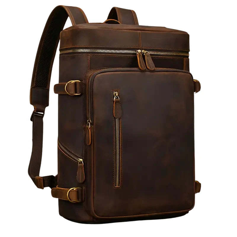 Kodiak – Full-Grain Buffalo Leather Travel Backpack – Hunter Leather Goods