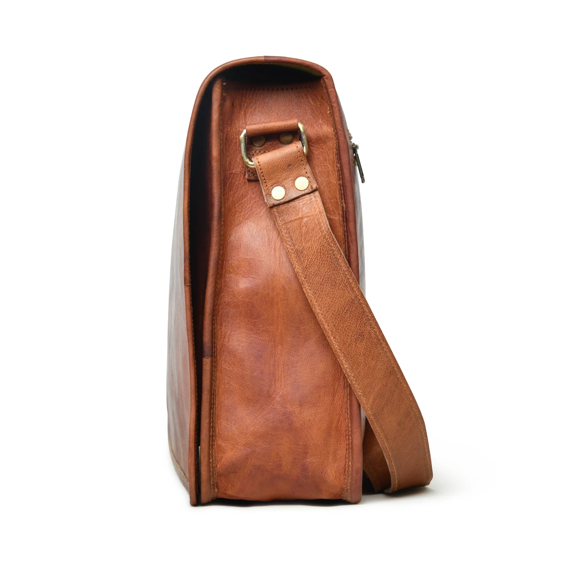 Sierra – Full-Grain Leather Messenger Bag – Hunter Leather Goods