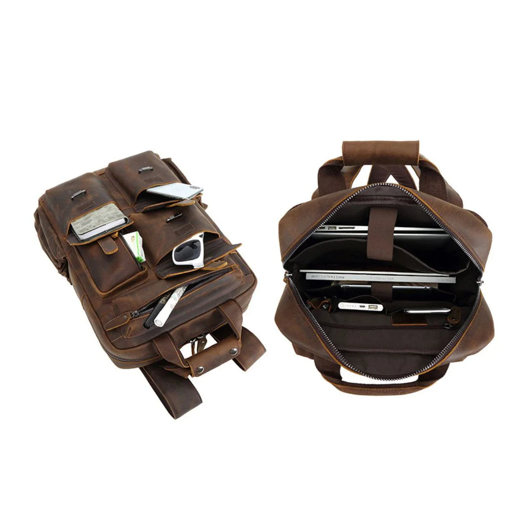 Pioneer – Crazy Horse Buffalo Leather Backpack