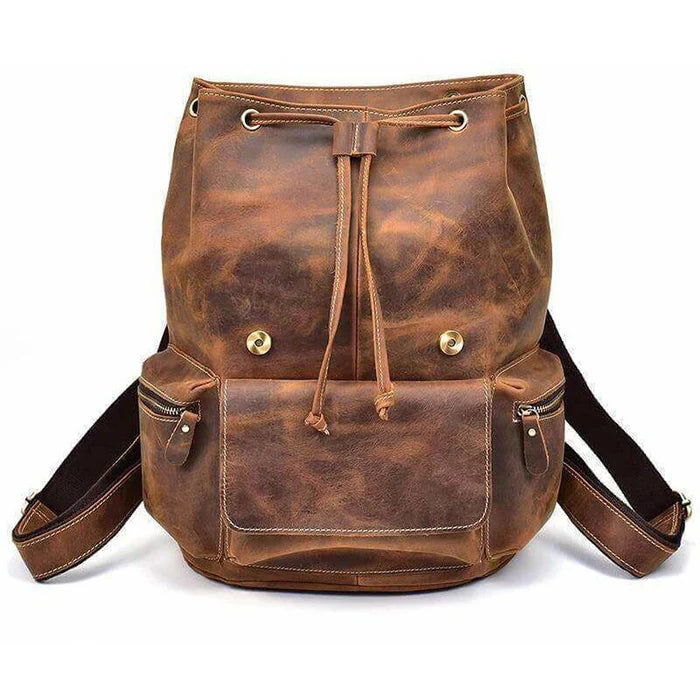 dasein buffalo leather backpack bag sydney Crafted from the untamed strength and character of rich full grains of buffalo leather which epitomizes durability and rugged luxurious style.Within its soft but sturdy construction Alpine Full-Grain Buffalo Leather