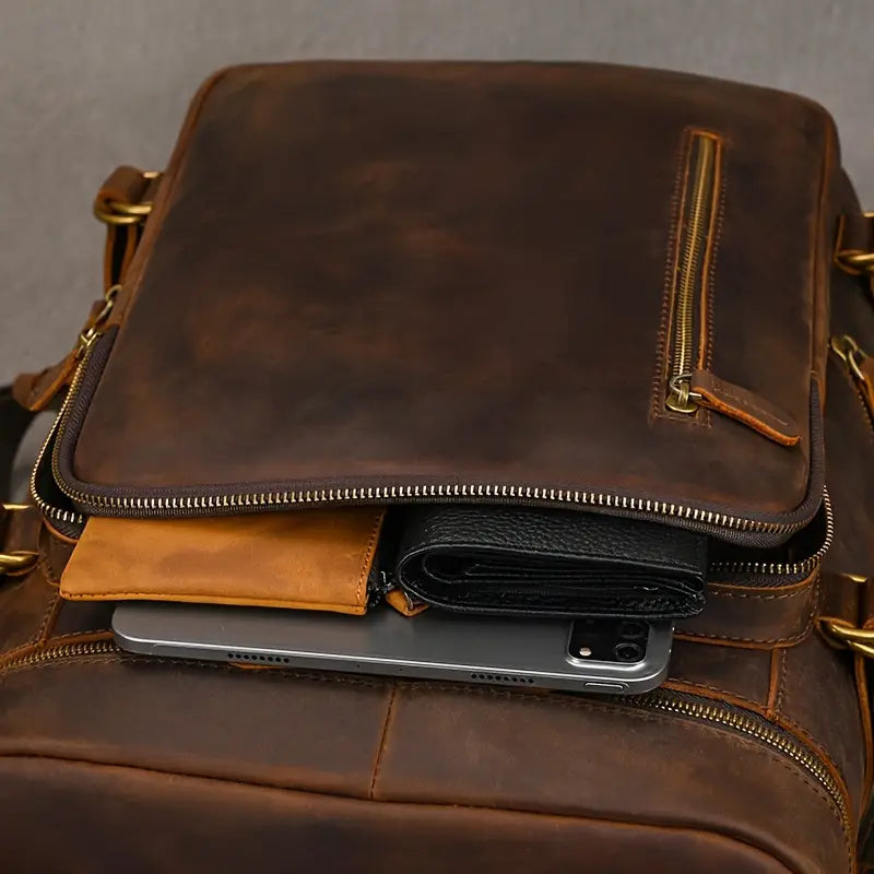 Kodiak – Full-Grain Buffalo Leather Travel Backpack