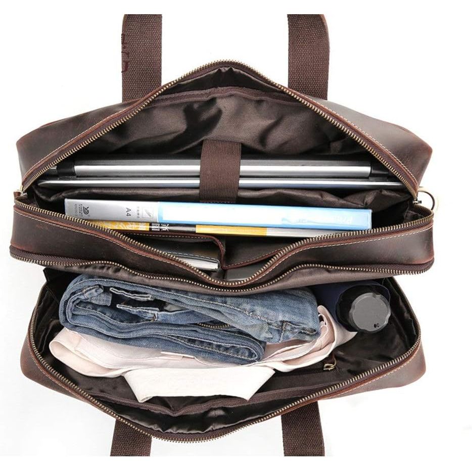 Ranger | Full-Grain Buffalo Leather Laptop Briefcase