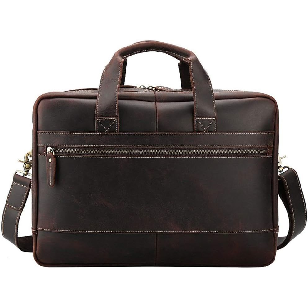 Ranger | Full-Grain Buffalo Leather Laptop Briefcase