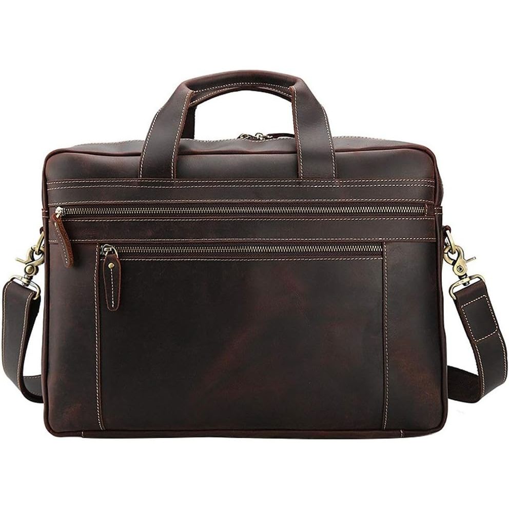 Ranger | Full-Grain Buffalo Leather Laptop Briefcase