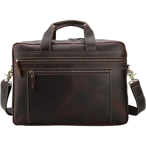 Ranger | Full-Grain Buffalo Leather Laptop Briefcase