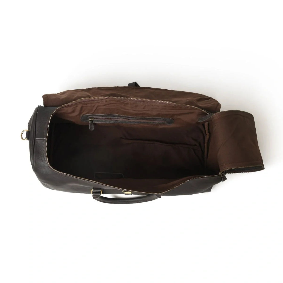 Royalton Black Leather Duffle Bag