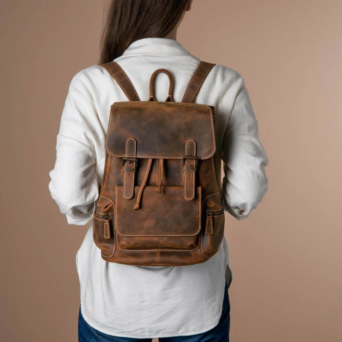 Alpine – Full-Grain Buffalo Leather Backpack