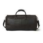 Royalton Black Leather Duffle Bag