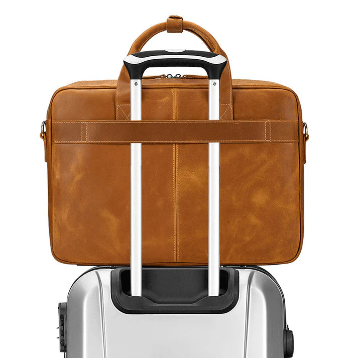 Aspen – Buffalo Leather Laptop Messenger Business Bag