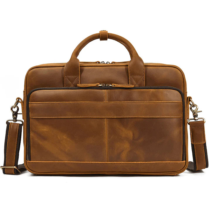 Aspen – Buffalo Leather Laptop Messenger Business Bag
