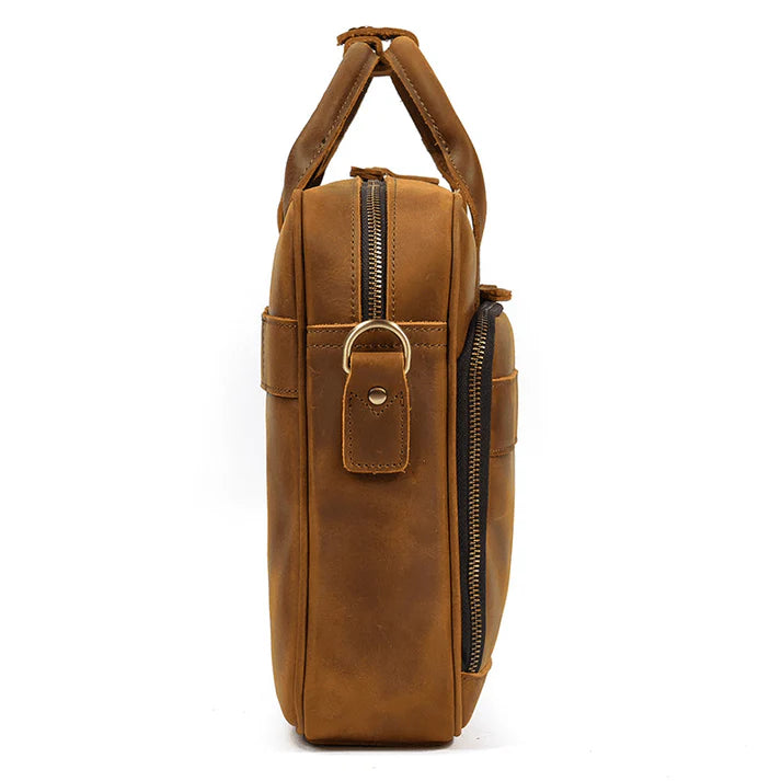 Aspen – Buffalo Leather Laptop Messenger Business Bag