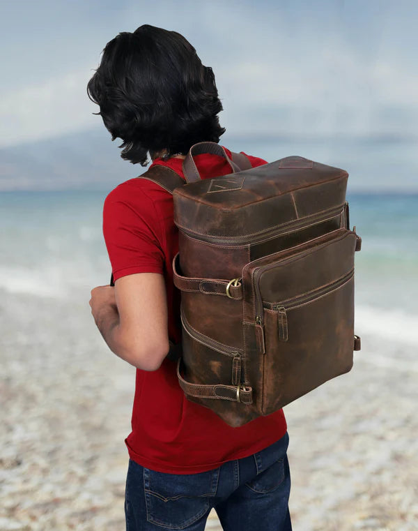 Kodiak – Full-Grain Buffalo Leather Travel Backpack