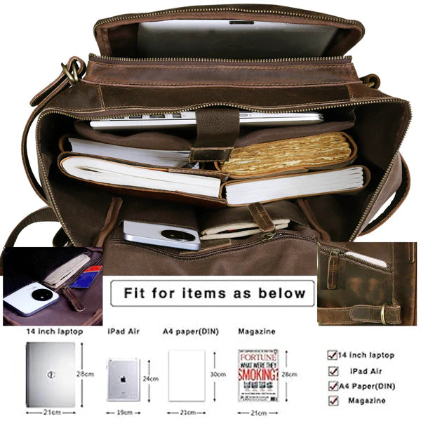 Kodiak – Full-Grain Buffalo Leather Travel Backpack