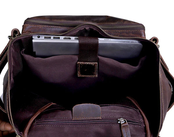 Kodiak – Full-Grain Buffalo Leather Travel Backpack