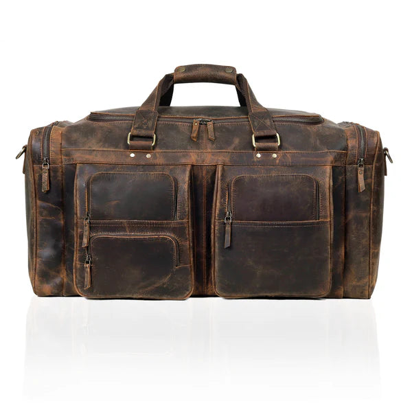 Driftstone – Aged Buffalo Leather Duffel