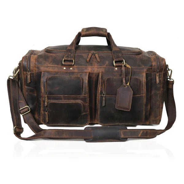 Driftstone – Aged Buffalo Leather Duffel
