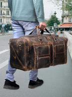Driftstone – Aged Buffalo Leather Duffel