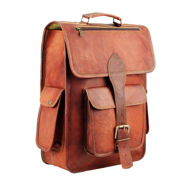 Atlas – Full-Grain Leather Laptop Backpack