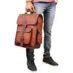 Atlas – Full-Grain Leather Laptop Backpack