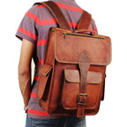 Atlas – Full-Grain Leather Laptop Backpack