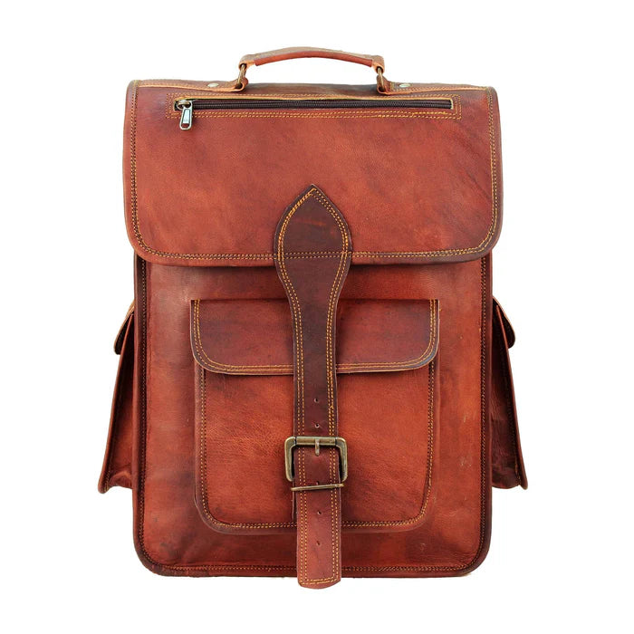 Atlas – Full-Grain Leather Laptop Backpack