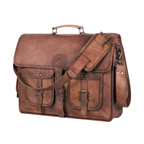 Maple – Full-Grain Buffalo Leather Laptop Briefcase Work Bag