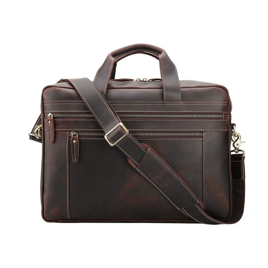 Ranger | Full-Grain Buffalo Leather Laptop Briefcase