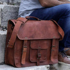 Cairo – Vintage Leather Messenger Laptop Bag