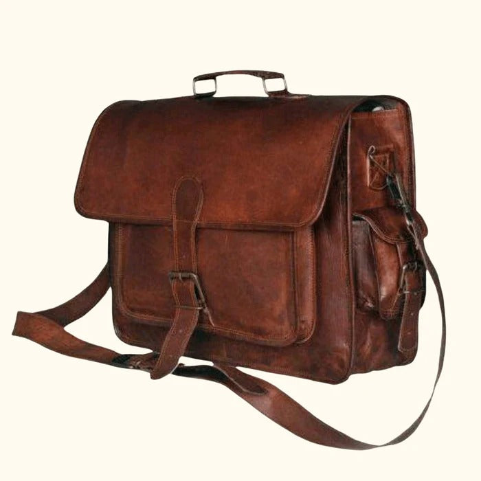 Vienna – Full-Grain Leather Business Laptop Briefcase