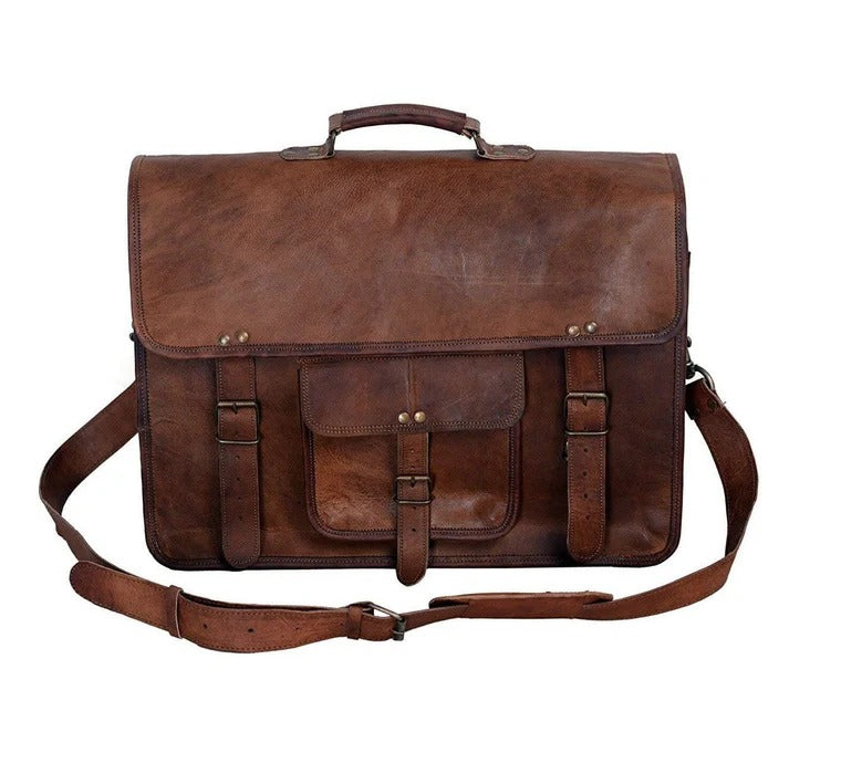 Cairo – Vintage Leather Messenger Laptop Bag