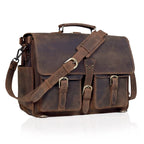 Atlas | Full-Grain Buffalo Leather Large Laptop Bag