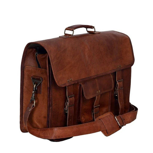 Cairo – Vintage Leather Messenger Laptop Bag