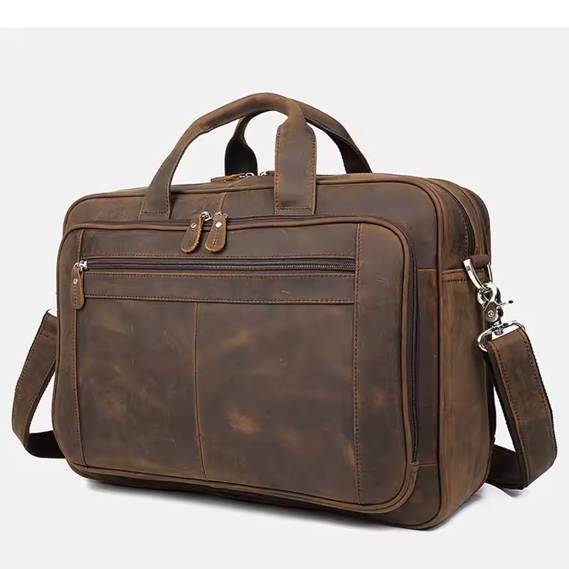 Canyon – Buffalo Leather Laptop Briefcase Office Bag