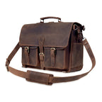 Atlas | Full-Grain Buffalo Leather Large Laptop Bag