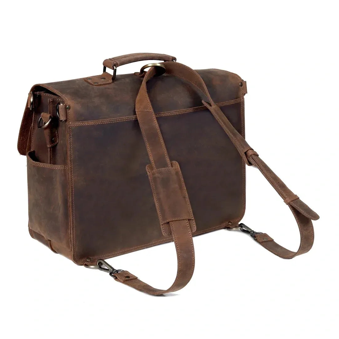 Atlas | Full-Grain Buffalo Leather Large Laptop Bag