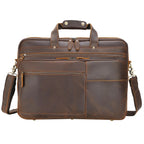 Nash – Crazy Horse Buffalo Leather Briefcase (18")