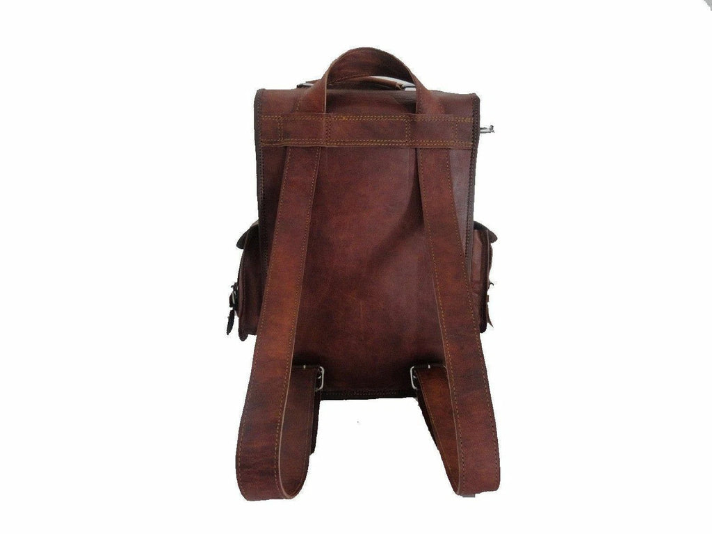 Stone – Vintage Full-Grain Leather Backpack